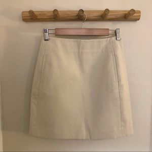 LOFT Neutral Mini Skirt